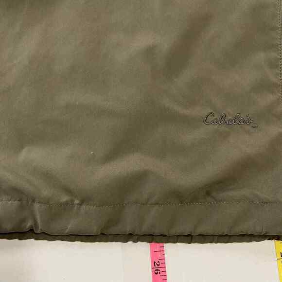 Cabela’s Women's Windcrest Jacket Size L Army Olive Green Pullover Lined - Picture 11 of 13